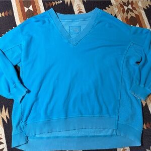 Aerie Blue V-Neck Sweatshirt